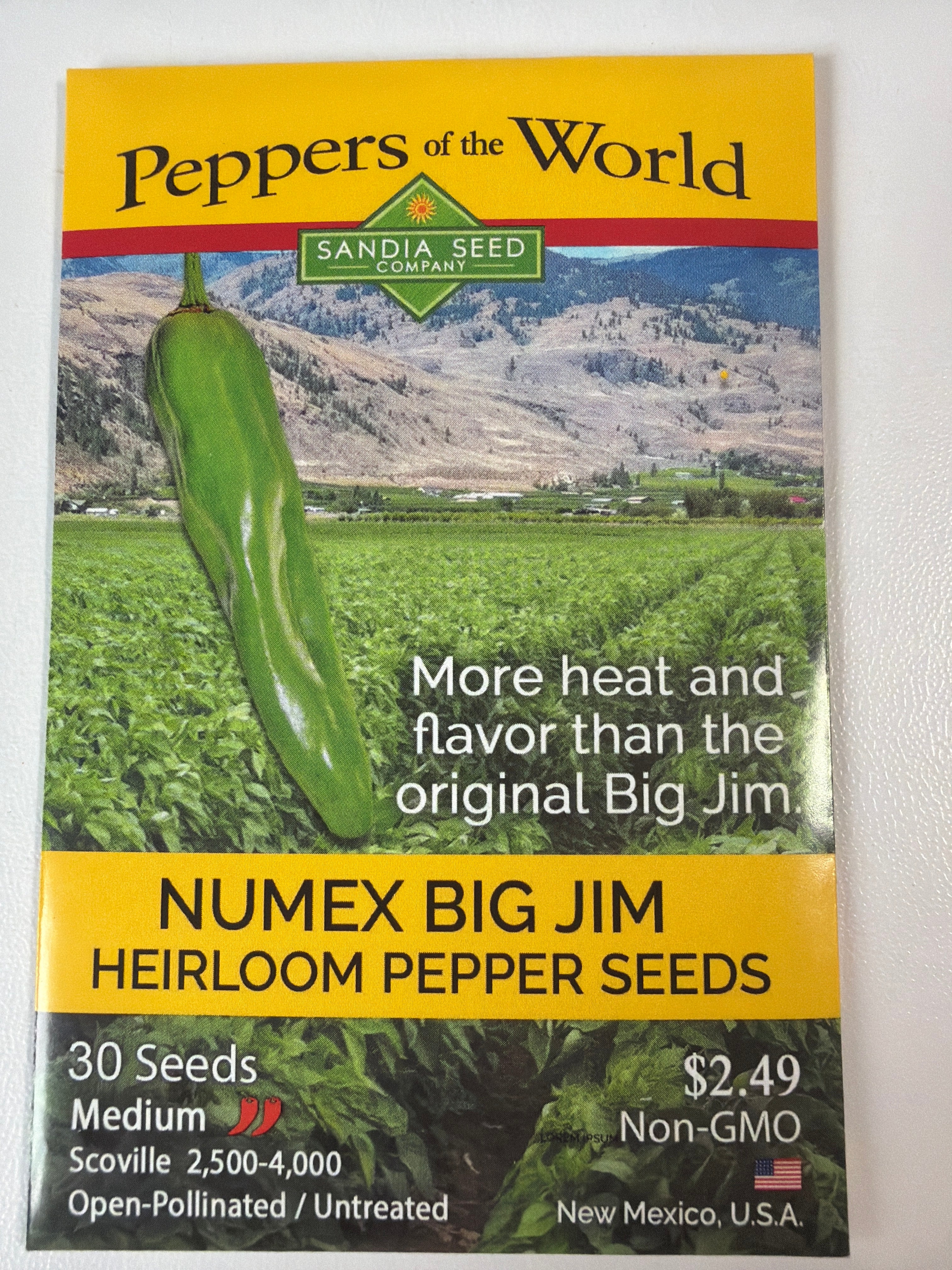 New Mexico Chile Seeds NON GMO